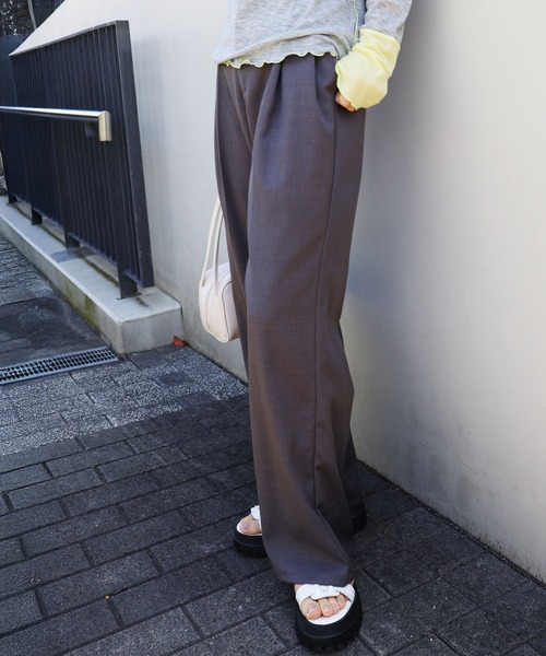 SpRay（スプレイ）の「ツイルカラータックパンツ（その他パンツ・レディース・ネイビー/グレー/ブラウン・FREE）」の11枚目の写真