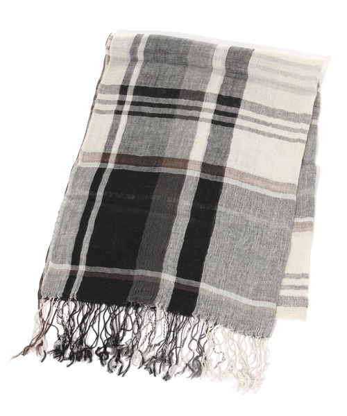 studio CLIP(スタディオクリップ)の「フレンチリネンチェック柄ストール(ストール/ショール・レディース・イエロー/ブラック/ピンク/レッド・FREE)」の17枚目の写真