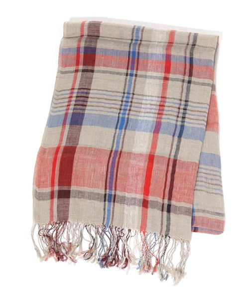 studio CLIP(スタディオクリップ)の「フレンチリネンチェック柄ストール(ストール/ショール・レディース・イエロー/ブラック/ピンク/レッド・FREE)」の19枚目の写真