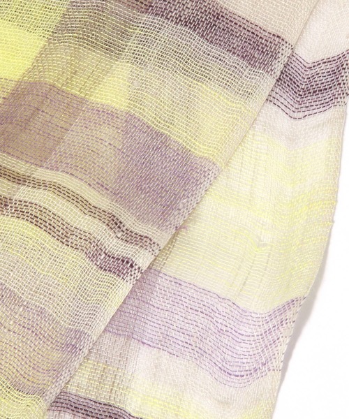 studio CLIP(スタディオクリップ)の「フレンチリネンチェック柄ストール(ストール/ショール・レディース・イエロー/ブラック/ピンク/レッド・FREE)」の14枚目の写真