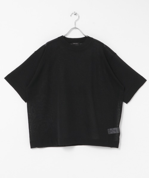 EKAL(エカル)の「ハイゲージニットTシャツ(ニット/セーター・レディース・キャメル/パープル/グレー/杢グレー/ブラック・FREE)」の13枚目の写真