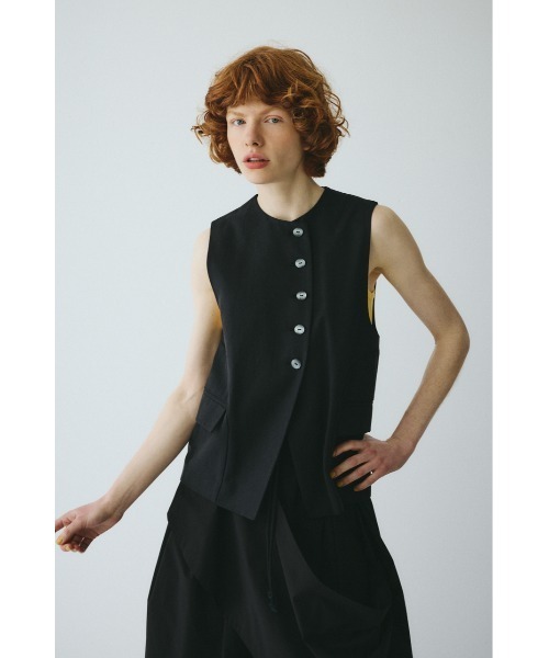 HeRIN.CYE（ヘリンドットサイ）の「Circle switch vest　　サークルスイッチベスト（ベスト・レディース・ブラック/オフホワイト・FREE）」の8枚目の写真