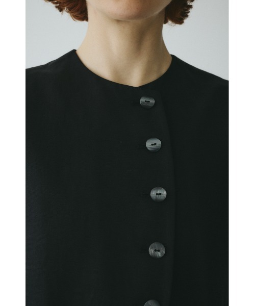 HeRIN.CYE（ヘリンドットサイ）の「Circle switch vest　　サークルスイッチベスト（ベスト・レディース・ブラック/オフホワイト・FREE）」の11枚目の写真