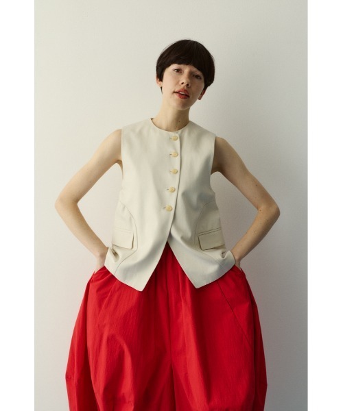 HeRIN.CYE（ヘリンドットサイ）の「Circle switch vest　　サークルスイッチベスト（ベスト・レディース・ブラック/オフホワイト・FREE）」の18枚目の写真
