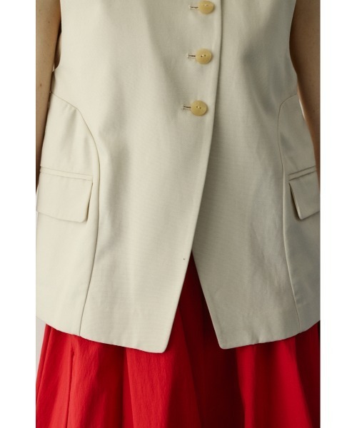 HeRIN.CYE（ヘリンドットサイ）の「Circle switch vest　　サークルスイッチベスト（ベスト・レディース・ブラック/オフホワイト・FREE）」の3枚目の写真