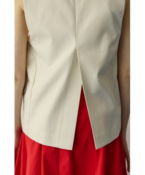 HeRIN.CYE（ヘリンドットサイ）の「Circle switch vest　　サークルスイッチベスト（ベスト・レディース・ブラック/オフホワイト・FREE）」の4枚目の写真