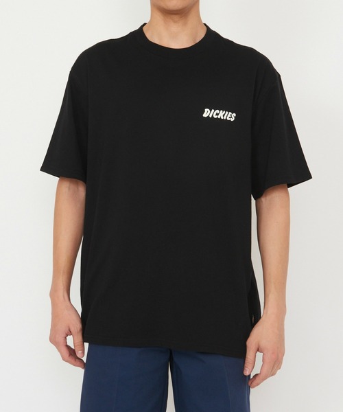 Dickies（ディッキーズ）の「Dickies/ディッキーズ ドライ リッジ Tシャツ 半袖/バックプリントTシャツ/ロゴTシャツ（Tシャツ/カットソー・メンズ・ライトグレー/ブラック・MEDIUM/LARGE/X-LARGE/SMALL）」の7枚目の写真