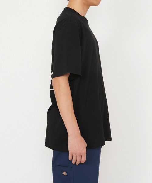 Dickies（ディッキーズ）の「Dickies/ディッキーズ ドライ リッジ Tシャツ 半袖/バックプリントTシャツ/ロゴTシャツ（Tシャツ/カットソー・メンズ・ライトグレー/ブラック・MEDIUM/LARGE/X-LARGE/SMALL）」の10枚目の写真