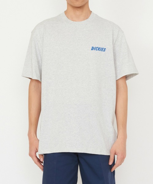 Dickies（ディッキーズ）の「Dickies/ディッキーズ ドライ リッジ Tシャツ 半袖/バックプリントTシャツ/ロゴTシャツ（Tシャツ/カットソー・メンズ・ライトグレー/ブラック・MEDIUM/LARGE/X-LARGE/SMALL）」の14枚目の写真