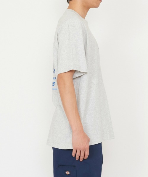 Dickies（ディッキーズ）の「Dickies/ディッキーズ ドライ リッジ Tシャツ 半袖/バックプリントTシャツ/ロゴTシャツ（Tシャツ/カットソー・メンズ・ライトグレー/ブラック・MEDIUM/LARGE/X-LARGE/SMALL）」の17枚目の写真