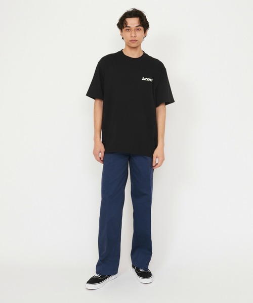 Dickies（ディッキーズ）の「Dickies/ディッキーズ ドライ リッジ Tシャツ 半袖/バックプリントTシャツ/ロゴTシャツ（Tシャツ/カットソー・メンズ・ライトグレー/ブラック・MEDIUM/LARGE/X-LARGE/SMALL）」の3枚目の写真