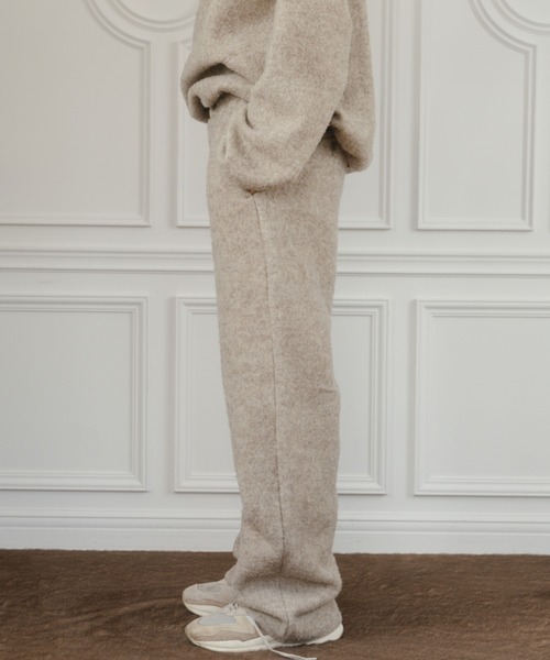 CREDONA(クレドナ)の「WOOL FLEECE CURVE PANTS/ウールフリースカーブパンツ(その他パンツ・レディース・ベージュ・FREE)」の5枚目の写真