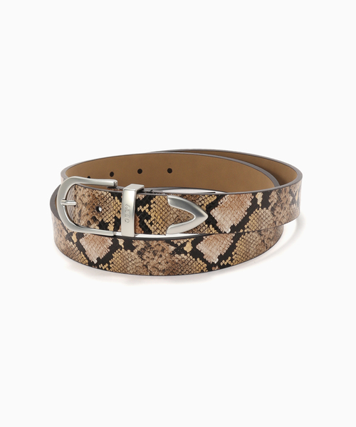 OBEY(オベイ)の「OBEY / オベイ CLASSIC LEATHER BELT(ベルト・メンズ・ベージュ・FREE)」の1枚目の写真