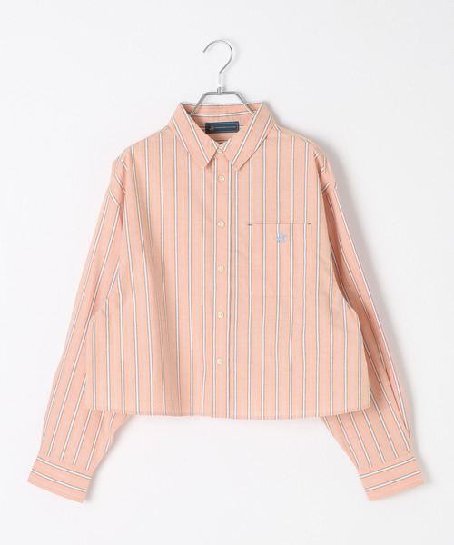 BEVERLY HILLS POLO CLUB（ビバリーヒルズポロクラブ）の「【BEVERLY HILLS POLO CLUB】別注ストライプシャツ（シャツ/ブラウス・レディース・オレンジ/ブルー/サックスブルー/イエロー・FREE）」の20枚目の写真