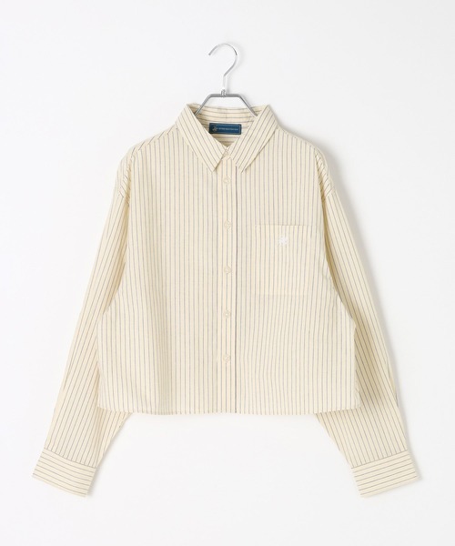 BEVERLY HILLS POLO CLUB（ビバリーヒルズポロクラブ）の「【BEVERLY HILLS POLO CLUB】別注ストライプシャツ（シャツ/ブラウス・レディース・オレンジ/ブルー/サックスブルー/イエロー・FREE）」の21枚目の写真