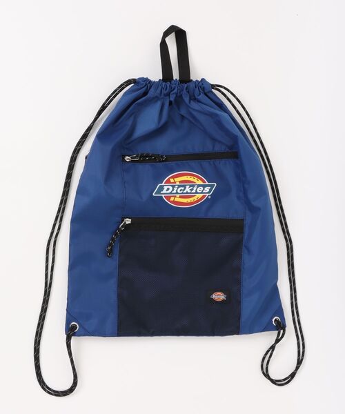 Dickies(ディッキーズ)の「【DICKIES/ディッキーズ】ロゴナップサック 巾着バッグ リュック 通学 ジム 部活 ストリート カジュアル 軽量 ユニセックス(バックパック/リュック・メンズ・ブラック/ホワイト/チャコールグレー/ブルー・FREE)」の1枚目の写真