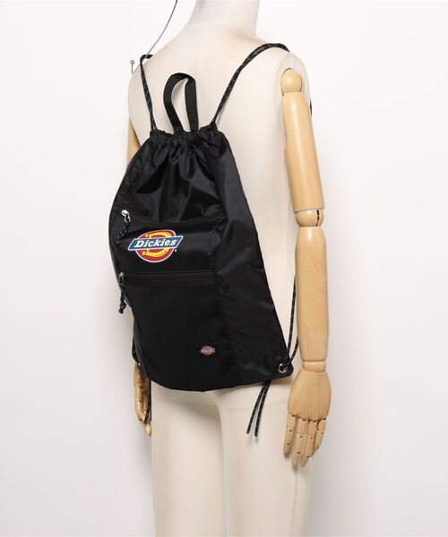 Dickies(ディッキーズ)の「【DICKIES/ディッキーズ】ロゴナップサック 巾着バッグ リュック 通学 ジム 部活 ストリート カジュアル 軽量 ユニセックス(バックパック/リュック・メンズ・ブラック/ホワイト/チャコールグレー/ブルー・FREE)」の9枚目の写真