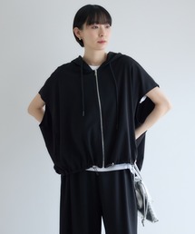 ジップアップシャーリングパーカー