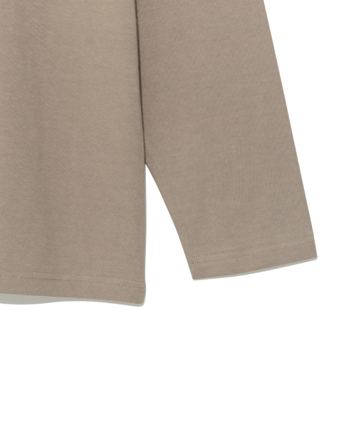 THECOLDESTMOMENT（ザコールデストモーメント）の「TCM mini logo label long sleeve (grey beige)（Tシャツ/カットソー・レディース・その他・MEDIUM/LARGE）」の5枚目の写真