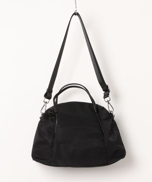 LAULEN（ローレン）の「nylon combi switching boston handbag /ナイロンコンビ切替ボストンハンドバッグ（ボストンバッグ・レディース・ブラック/ライトグレー・FREE）」の3枚目の写真