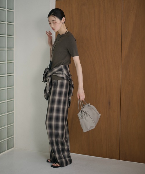 LAULEN（ローレン）の「nylon combi switching boston handbag /ナイロンコンビ切替ボストンハンドバッグ（ボストンバッグ・レディース・ブラック/ライトグレー・FREE）」の21枚目の写真