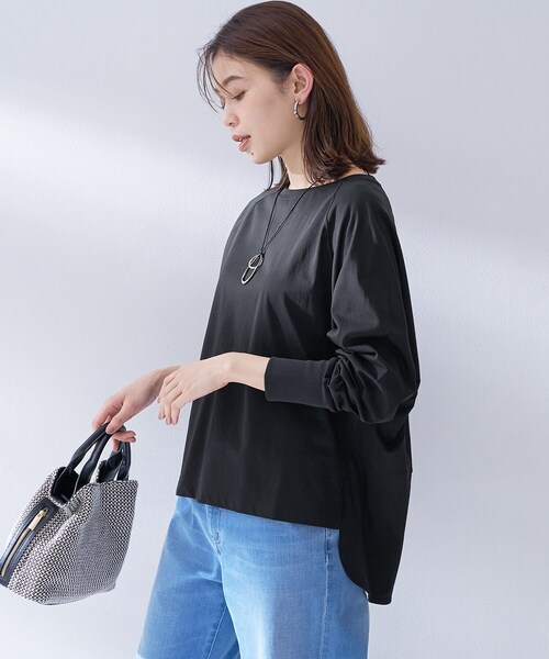 UNTITLED（アンタイトル）の「【Liyoca】ラグランプルオーバー（Tシャツ/カットソー・レディース・ホワイト/ブラック・02）」の8枚目の写真