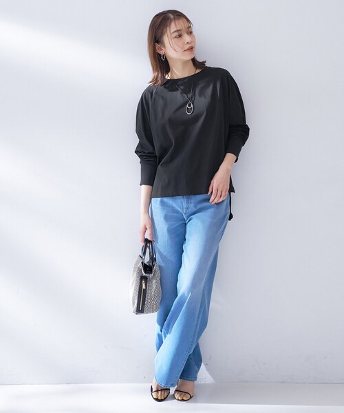 UNTITLED（アンタイトル）の「【Liyoca】ラグランプルオーバー（Tシャツ/カットソー・レディース・ホワイト/ブラック・02）」の10枚目の写真