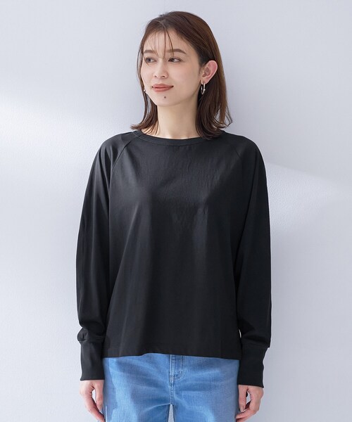 UNTITLED（アンタイトル）の「【Liyoca】ラグランプルオーバー（Tシャツ/カットソー・レディース・ホワイト/ブラック・02）」の12枚目の写真