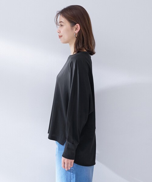 UNTITLED（アンタイトル）の「【Liyoca】ラグランプルオーバー（Tシャツ/カットソー・レディース・ホワイト/ブラック・02）」の13枚目の写真