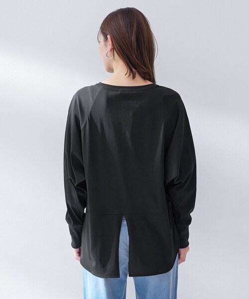 UNTITLED（アンタイトル）の「【Liyoca】ラグランプルオーバー（Tシャツ/カットソー・レディース・ホワイト/ブラック・02）」の14枚目の写真
