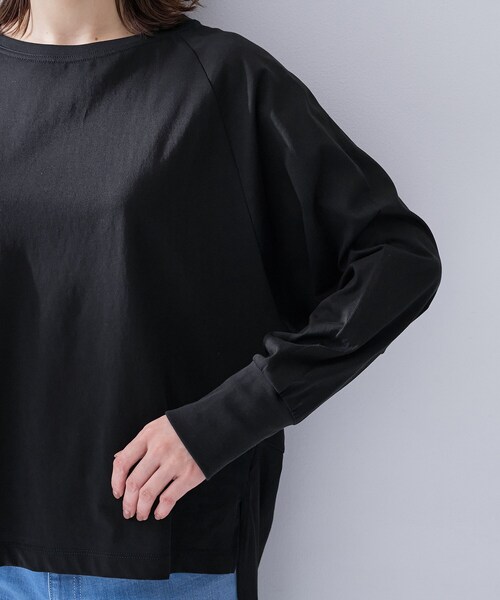UNTITLED（アンタイトル）の「【Liyoca】ラグランプルオーバー（Tシャツ/カットソー・レディース・ホワイト/ブラック・02）」の16枚目の写真