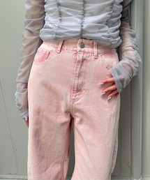 PILIT | color denim barrel pants(デニムパンツ)