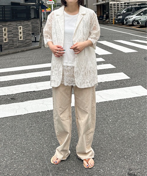PILIT(ピリット)の「color denim barrel pants(デニムパンツ・レディース・ピンク/イエロー・MEDIUM)」の17枚目の写真