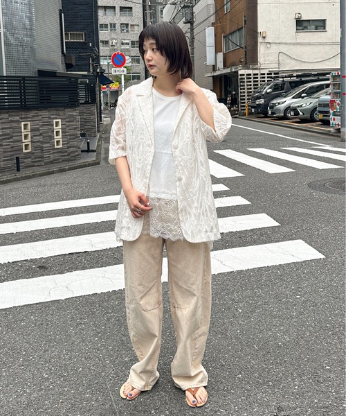 PILIT(ピリット)の「color denim barrel pants(デニムパンツ・レディース・ピンク/イエロー・MEDIUM)」の18枚目の写真