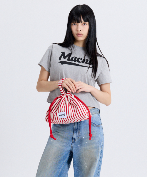 MACNI（マクニ）の「TERRY STRING PUFFY BAG RED（トートバッグ・レディース・レッド・FREE）」の3枚目の写真