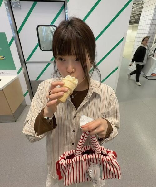 MACNI（マクニ）の「TERRY STRING PUFFY BAG RED（トートバッグ・レディース・レッド・FREE）」の5枚目の写真