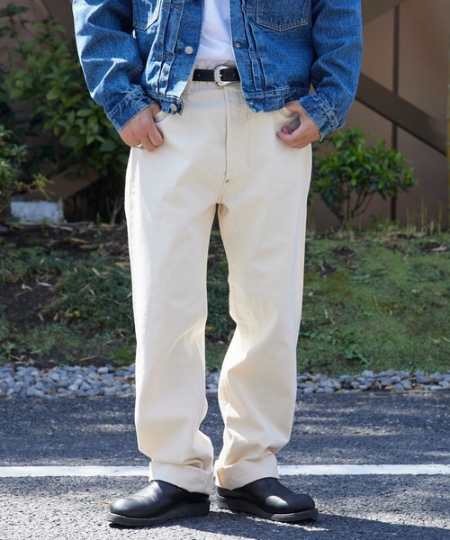 orSlow（オアスロウ）の「orslow/オアスロウ GRAND DAD'S FIT DENIM PANTS ワイドストレート クラシック ヴィンテージ デニムパンツ 日本製 2026年春夏（その他パンツ・メンズ・アイボリー・2/3/4）」の9枚目の写真