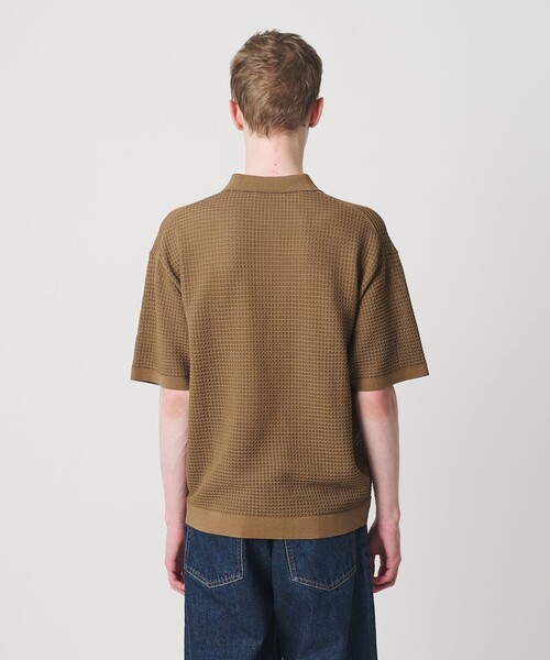 MONKEY TIME(モンキータイム)の「シアー ニット ポロシャツ(ポロシャツ・メンズ・ターコイズブルー/ブラウン/ブラック・S/XL/L/M)」の13枚目の写真