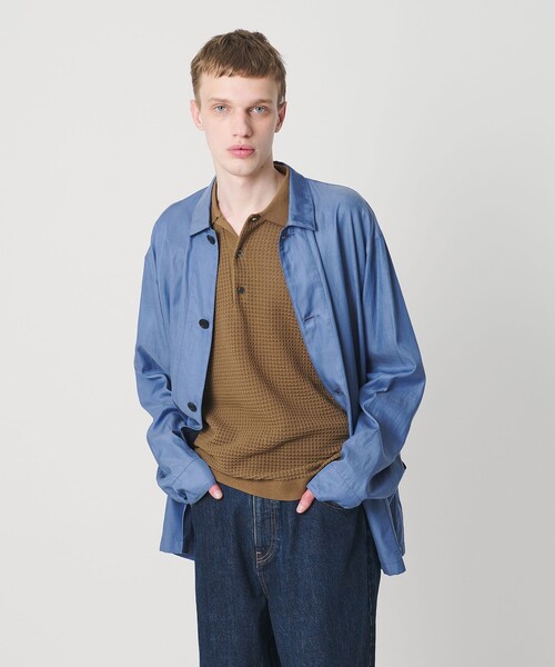 MONKEY TIME(モンキータイム)の「シアー ニット ポロシャツ(ポロシャツ・メンズ・ターコイズブルー/ブラウン/ブラック・S/XL/L/M)」の15枚目の写真
