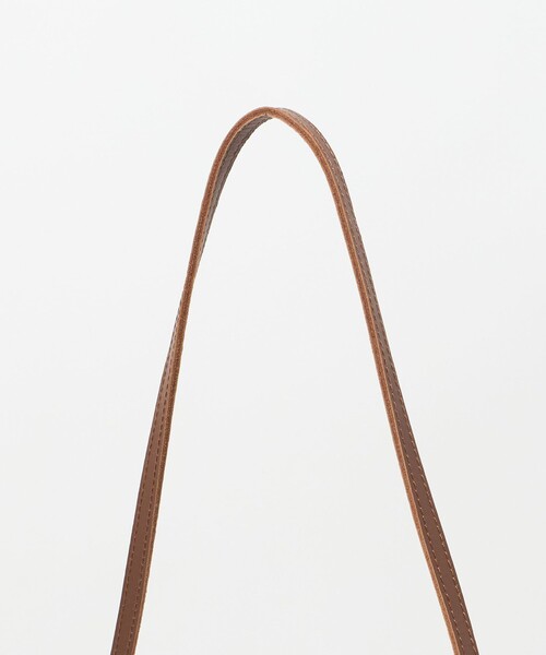 BEAUTY&YOUTH UNITED ARROWS(ビューティーアンドユースユナイテッドアローズ)の「ペーパー スクエア レザーハンドル ショルダーバッグ 2WAY(かごバッグ・レディース・ブラウン系/ナチュラル・FREE)」の5枚目の写真