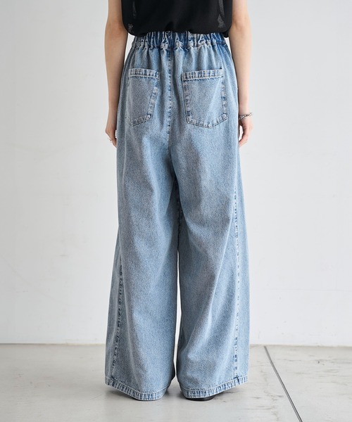meilmada(メイルマダ)の「タックイージーデニムパンツ(デニムパンツ・レディース・ブルー・SMALL/MEDIUM/LARGE)」の16枚目の写真