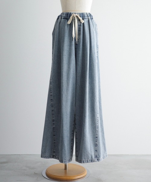 meilmada(メイルマダ)の「タックイージーデニムパンツ(デニムパンツ・レディース・ブルー・SMALL/MEDIUM/LARGE)」の17枚目の写真