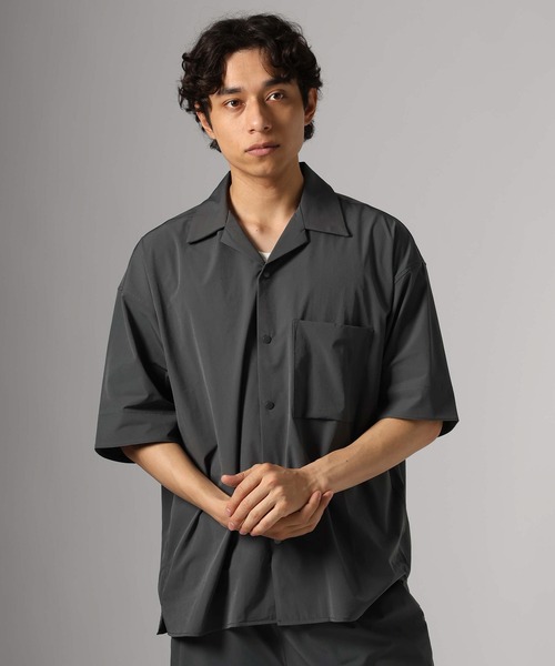 BAYFLOW(ベイフロー)の「【ストレッチ・吸水速乾・接触冷感】FLOWNEXシャツ(シャツ/ブラウス・メンズ・ブラック/グレー/その他2/その他1・LARGE/MEDIUM)」の3枚目の写真