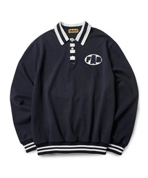 GARMENTS FAB（ガーメンツファブ）の「Stripe Patch Rugby Shirts (NAVY)（ポロシャツ）」