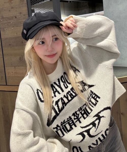 AJOBYAJO（アジョバイアジョ）の「[PBA] Total Logo Cropped Sweater [IVORY]（ニット/セーター・メンズ・その他・SMALL/MEDIUM/LARGE）」の21枚目の写真