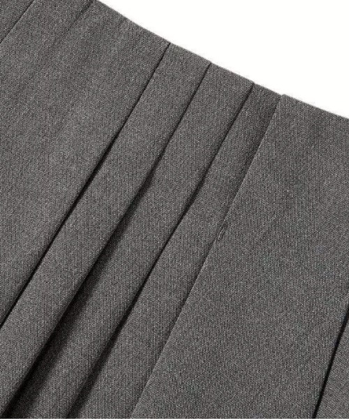 LA POMME petit(ラポミ・プチ)の「Pleats Gray Mini Skirt(スカート・レディース・グレー・LARGE/MEDIUM/SMALL/X-SMALL)」の3枚目の写真