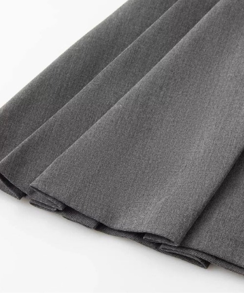 LA POMME petit(ラポミ・プチ)の「Pleats Gray Mini Skirt(スカート・レディース・グレー・LARGE/MEDIUM/SMALL/X-SMALL)」の6枚目の写真