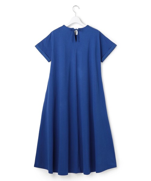 J.PRESS YORK STREET(ジェイプレスヨークストリート)の「【WOMEN】キャップスリーブAラインワンピース(ワンピース・レディース・ブラック系/ネイビー系/ブルー系/ダークブラウン系・F)」の10枚目の写真