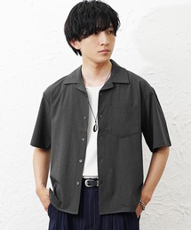 【MinoriTY】COOL&DRYオープンカラー半袖シャツ メンズ 春服 夏服 ユニセックス 接触冷感