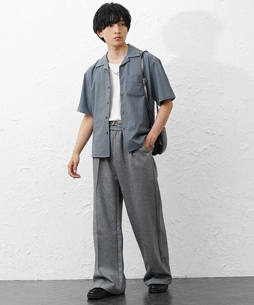 MinoriTY(マイノリティ)の「【MinoriTY】COOL&DRYオープンカラー半袖シャツ メンズ 春服 夏服 ユニセックス 接触冷感(シャツ/ブラウス・メンズ・チャコール/ブルー/グレー・L/M)」の11枚目の写真